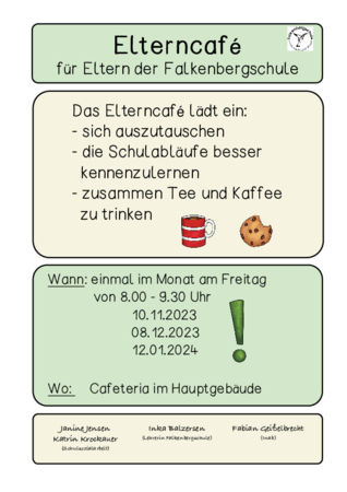 Einladung zum Elterncafe